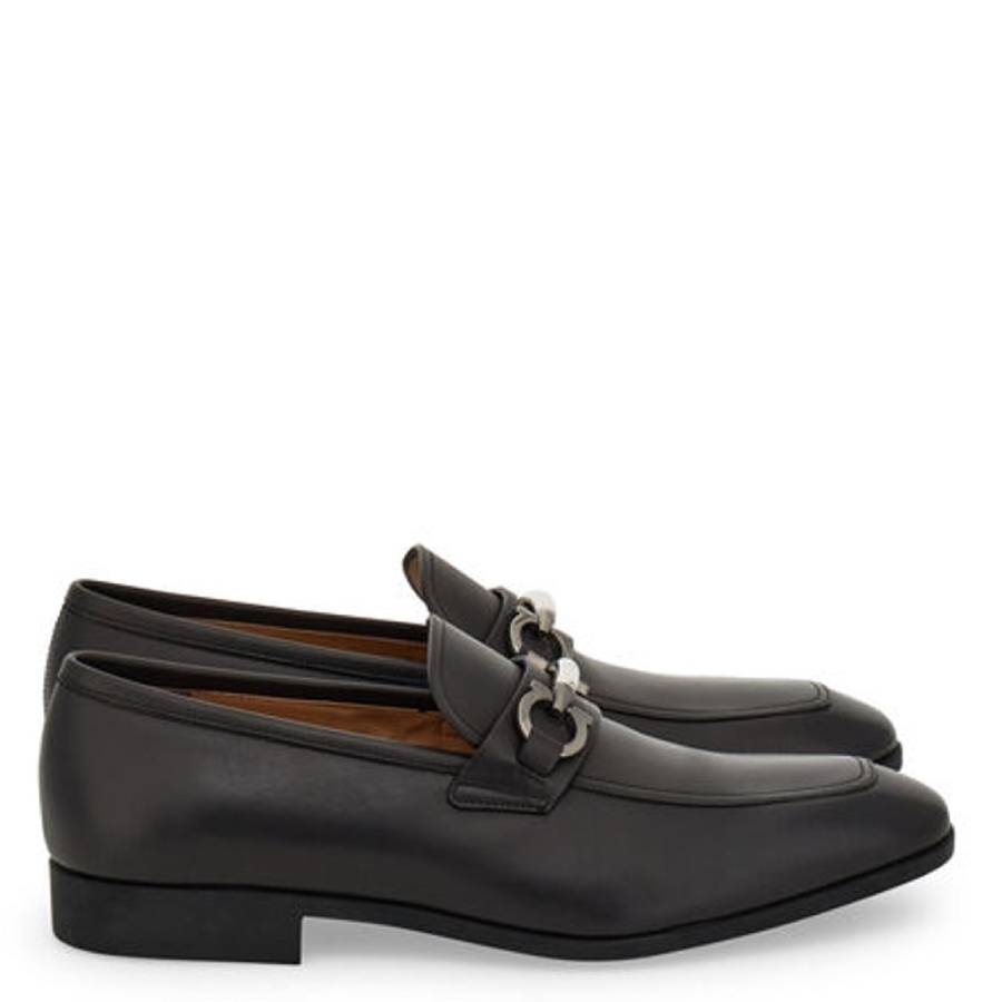 Ferragamo Benford Gancini Bit Loafers, Size 6.5 D 02B151 755992