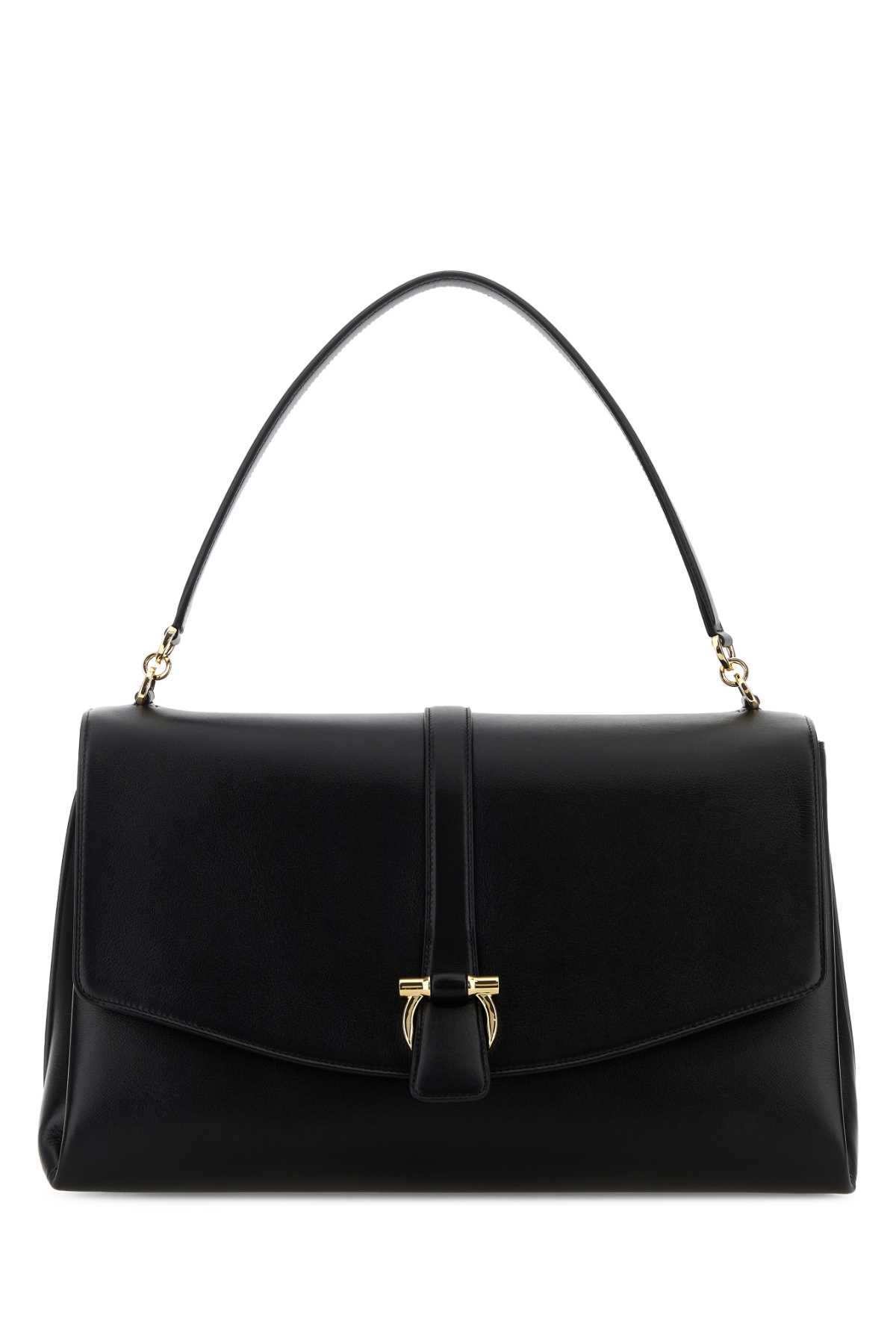 Ferragamo Black Leather Shoulder Bag 21A469 791183 - Handbags