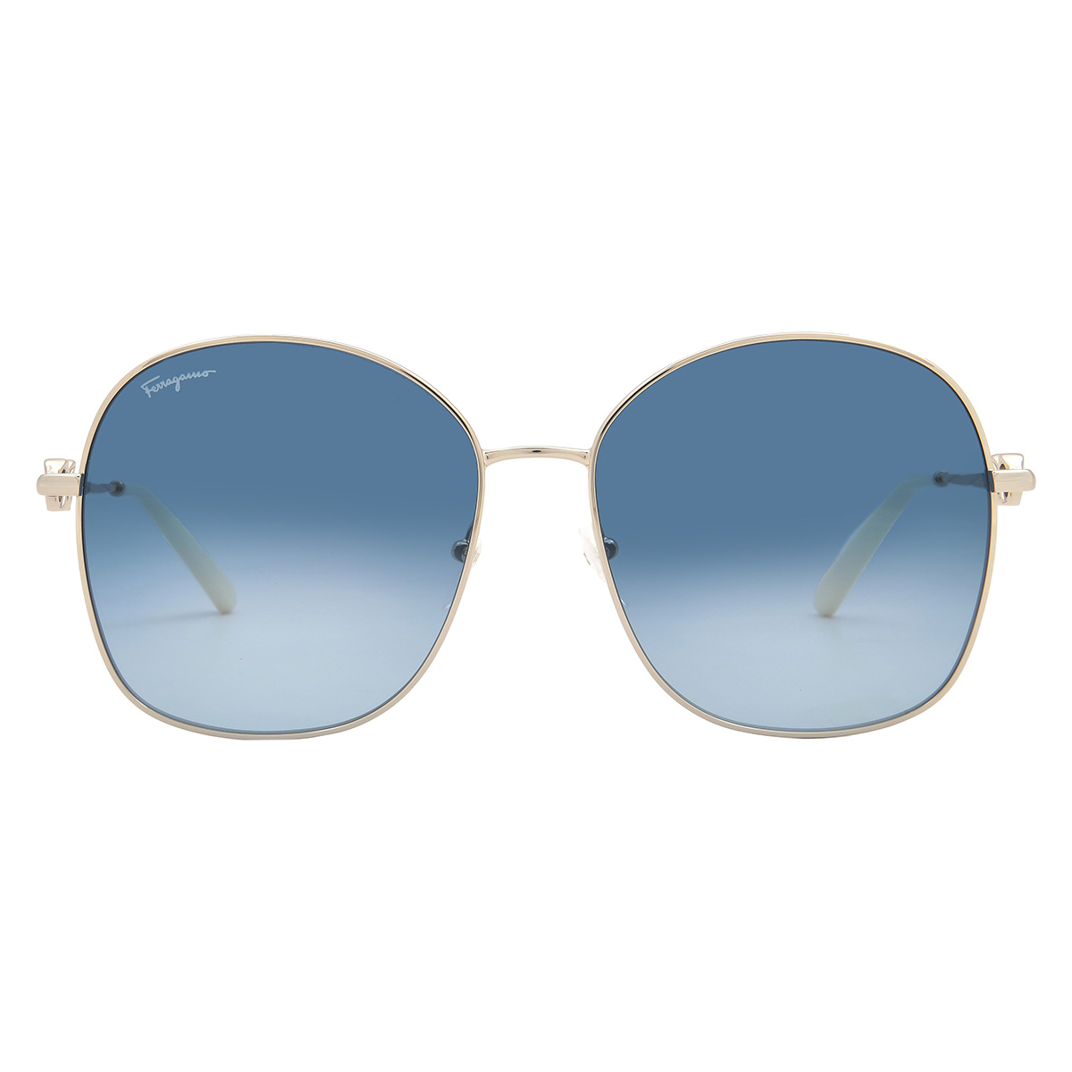 Ferragamo Blue Gradient Butterfly Ladies Sunglasses SF297S 743 59