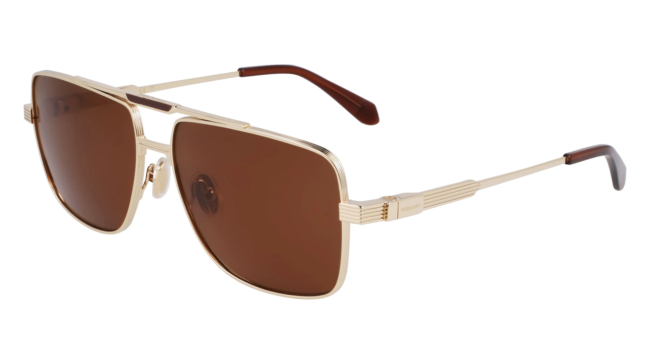 Ferragamo Brown Navigator Men's Sunglasses SF318SP 710 60