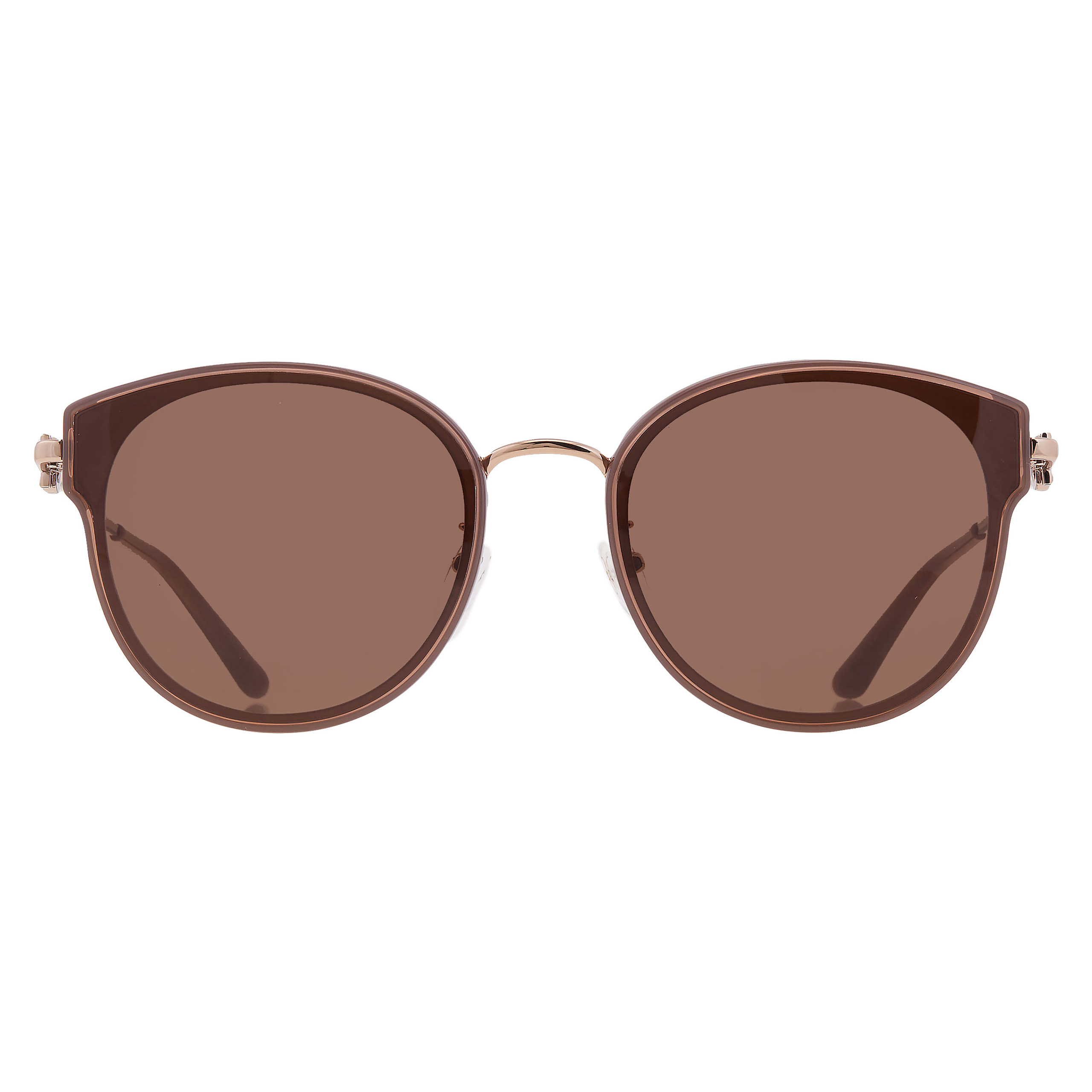 SALVATORE FERRAGAMO 브라운 오벌 유니섹스 선글라스 SF255SK 272 62