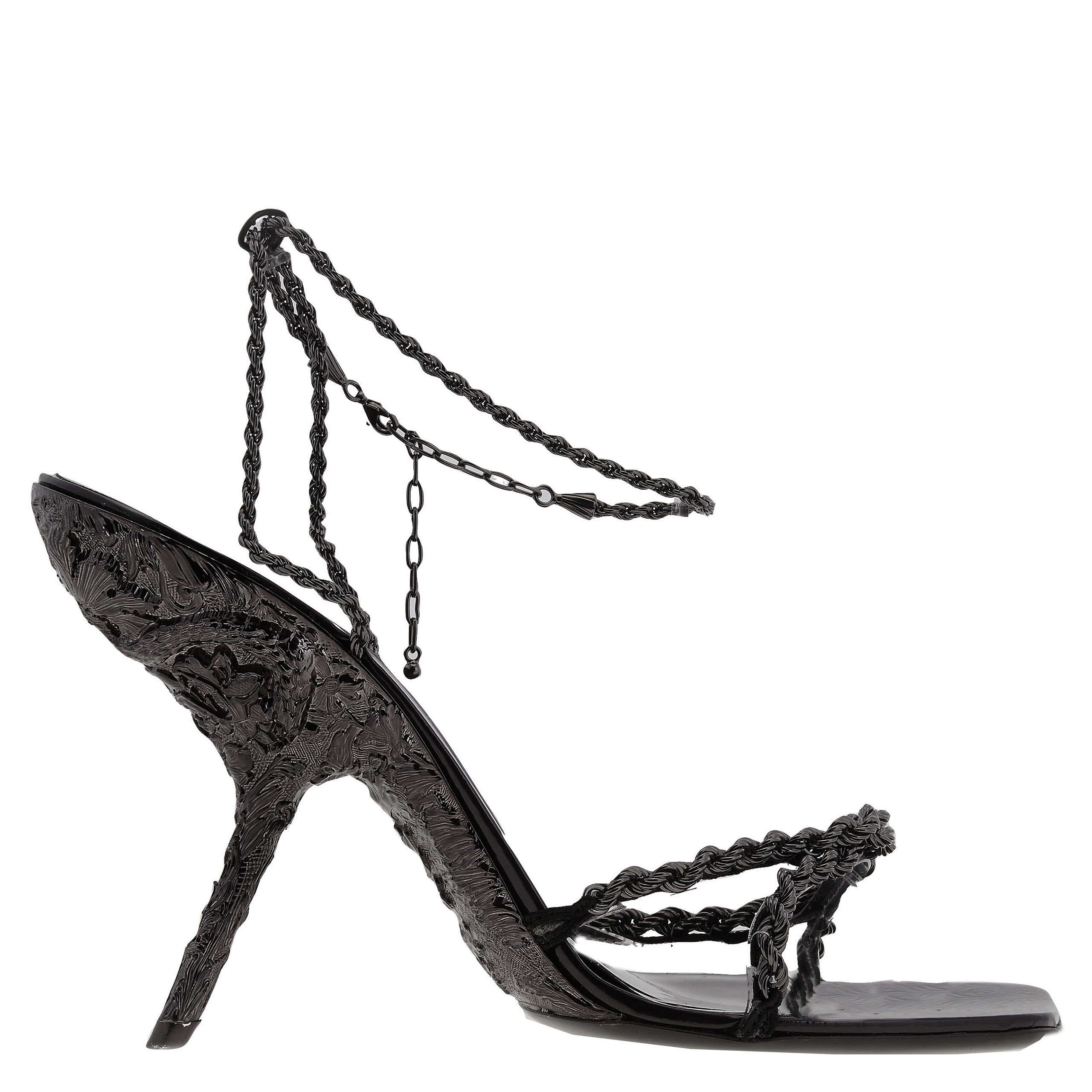 Ferragamo Calypso X5 Bejeweled Sandals, Size 7 B 01G569 766269