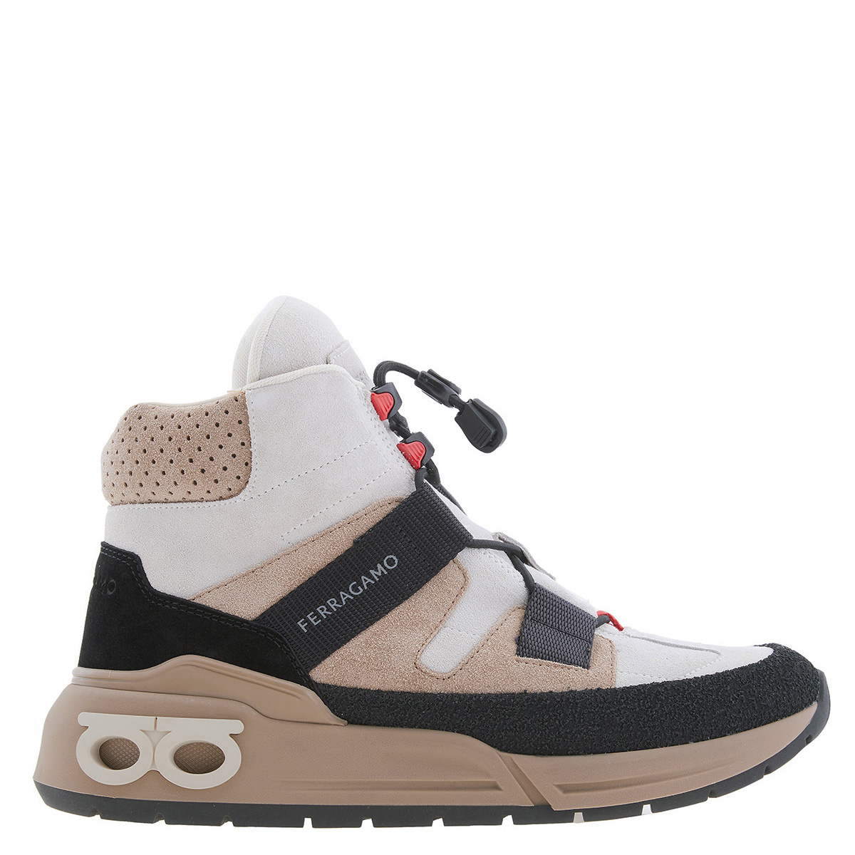 Ferragamo Cosma Trekking High-Top Sneakers, Size 6 030455 762928 