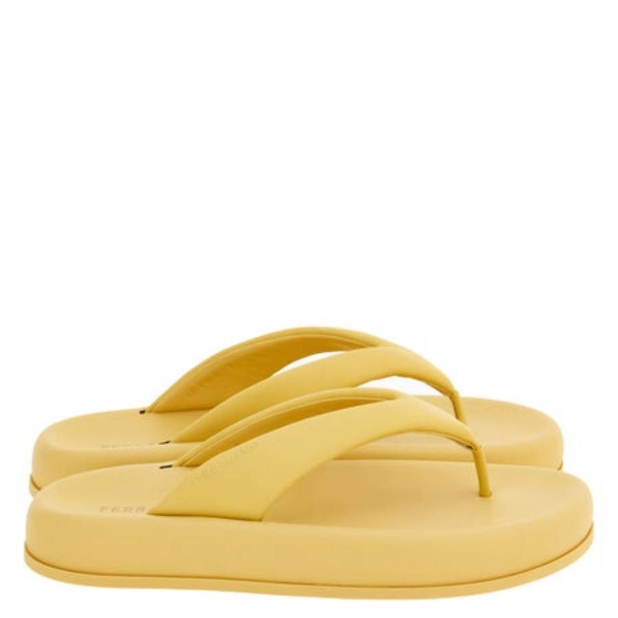 Ferragamo Darielle Platform Thong Sandals In Multi