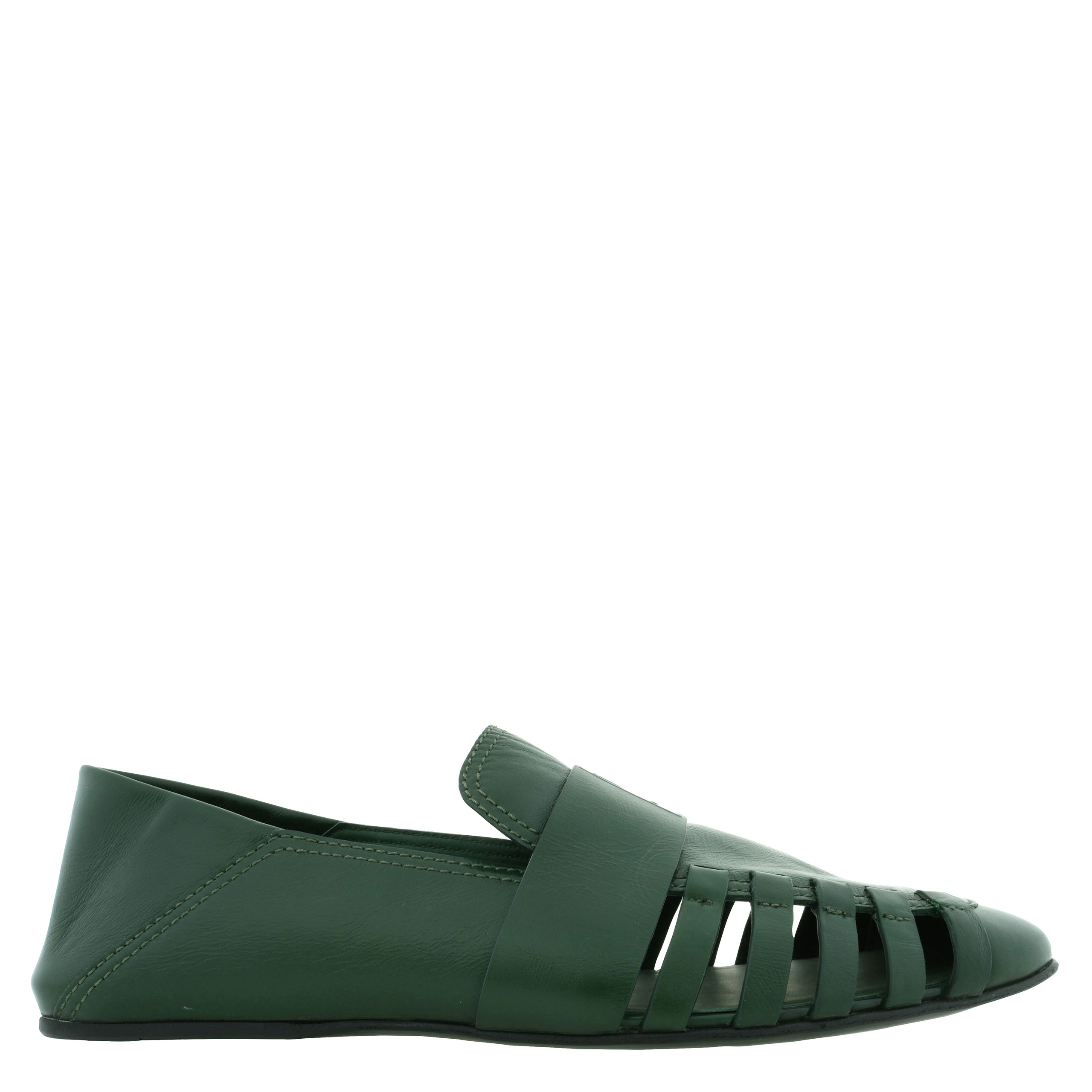 Ferragamo Demi Leather Summer Loafers, Size 9 027947 773083