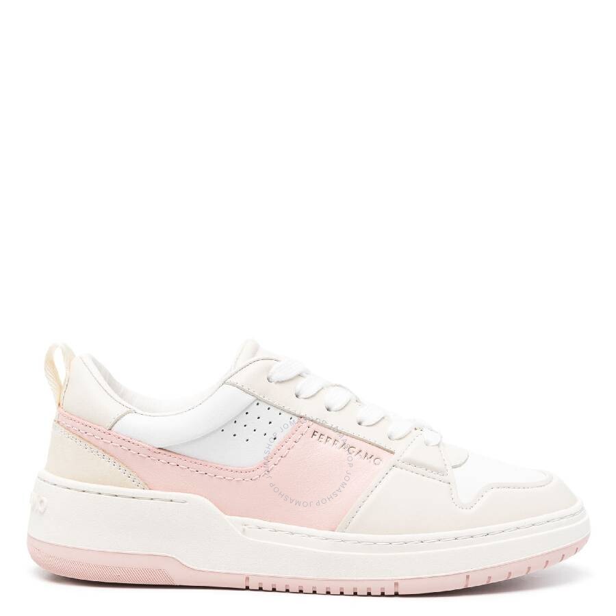 Ferragamo Dennis Panelled Skate Sneakers, Size 9 030568