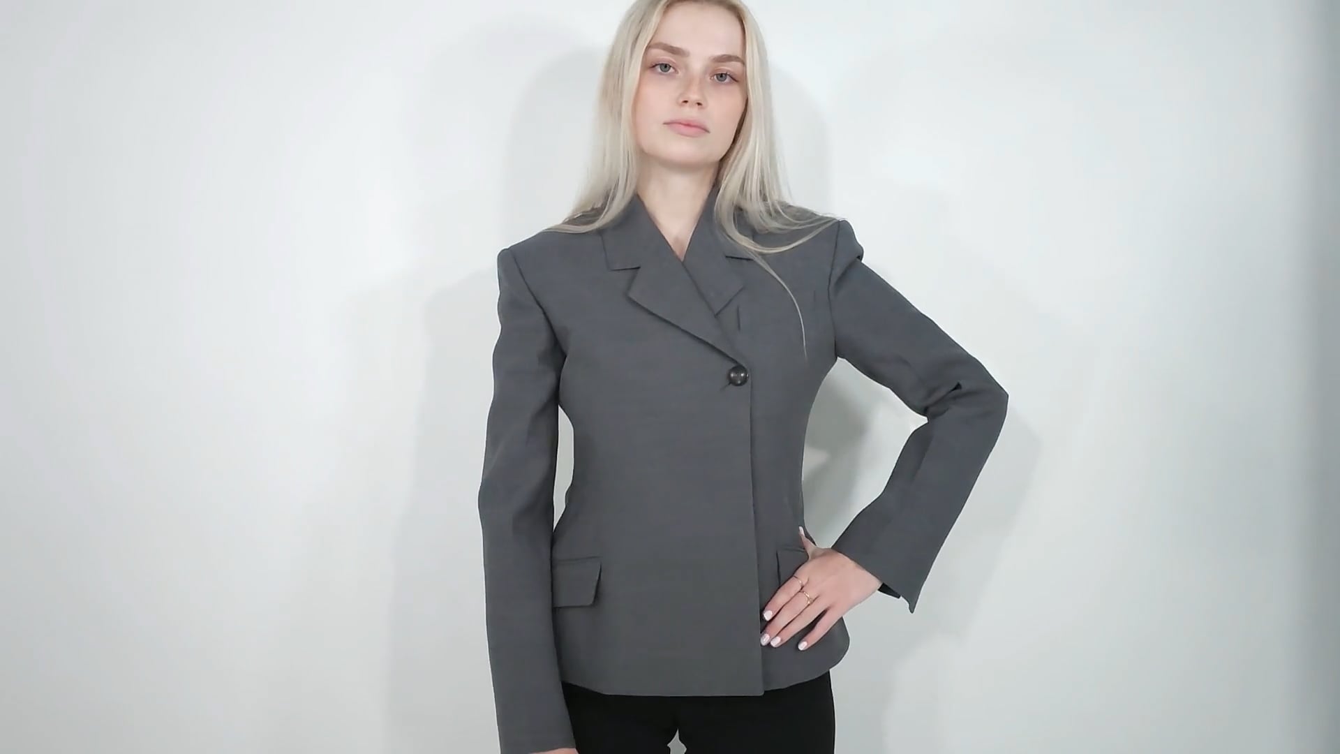 Ferragamo Double Breasted Slim-Fit Blazer, Brand Size 40 ( US Size