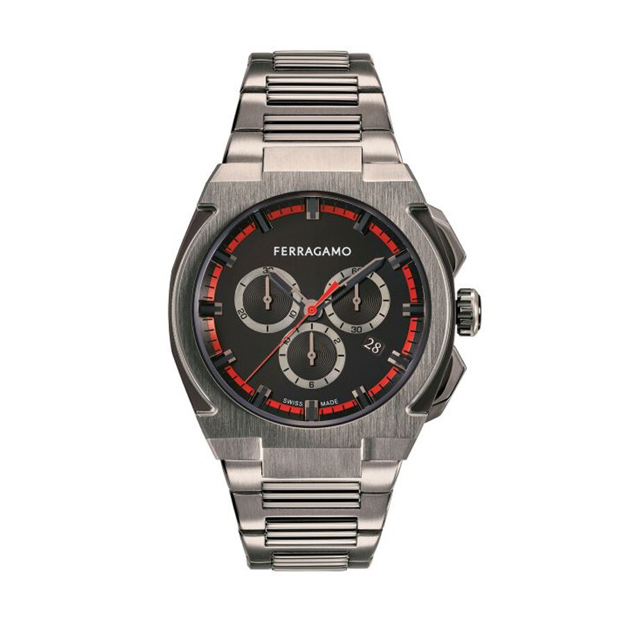 Ferragamo Edge Chronograph Quartz Black Dial Men's Watch Ferragamo Edge Chronograph Quartz Black Dial Men's Watch