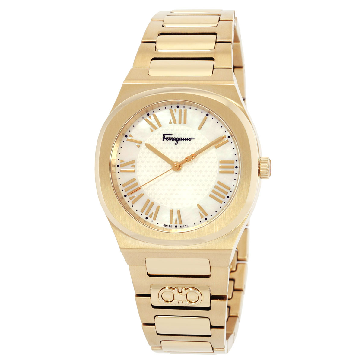 Women’s Salvatore Ferragamo, mother of pearl face watch, made in Italy Ferragamo Vega New Quartz Mother of Pearl Dial Ladies Watch  main image 2