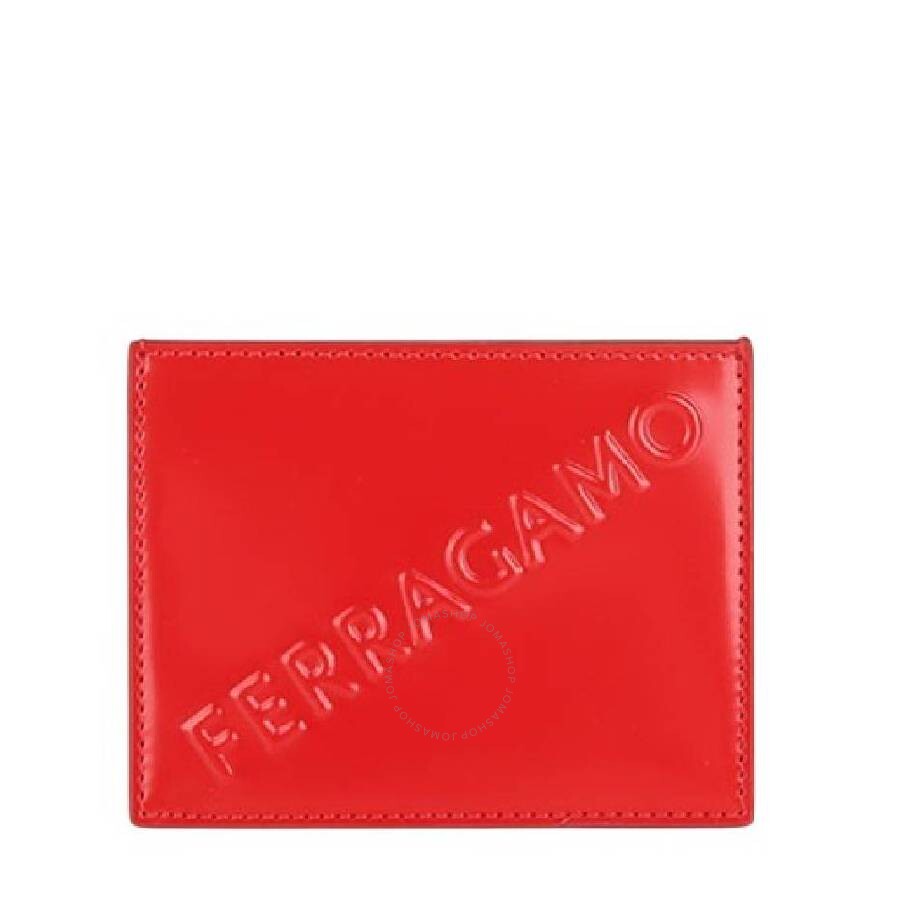 Ferragamo Embossed Logo Card Case