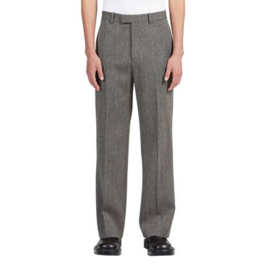 Ferragamo Flat Front Tailored Trousers, Brand Size 46 (Waist Size 30 ...