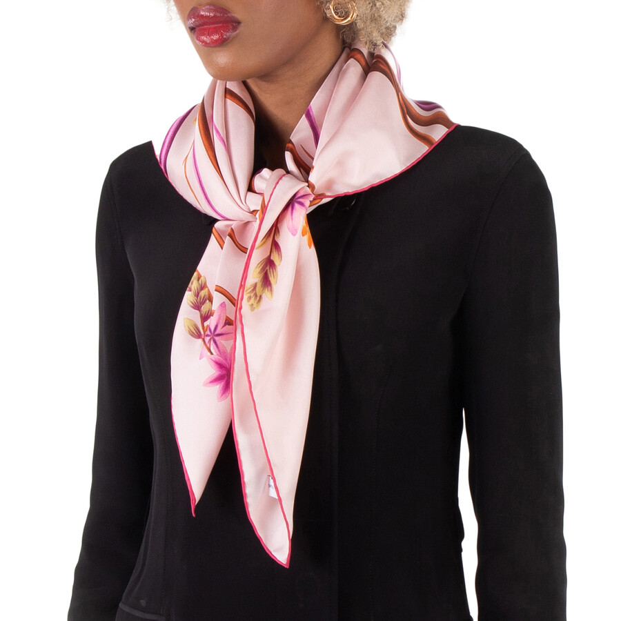 Ferragamo Floral Logo Printed Scarf 310159 771620