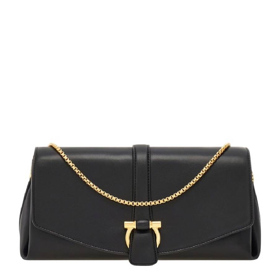 Ferragamo Women's Small Leather Crossbody Bag In Black