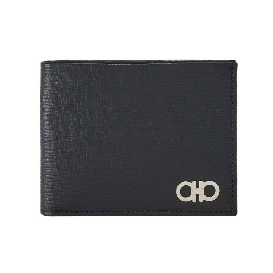 FERRAGAMO FERRAGAMO GANCINI BI-FOLD LEATHER WALLET