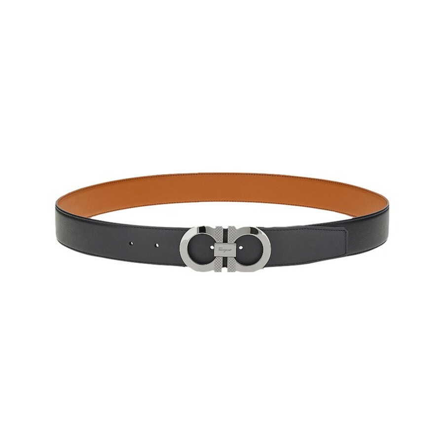 Gancini Buckle Reversible Leather Belt Gancini Buckle Reversible Leather Belt