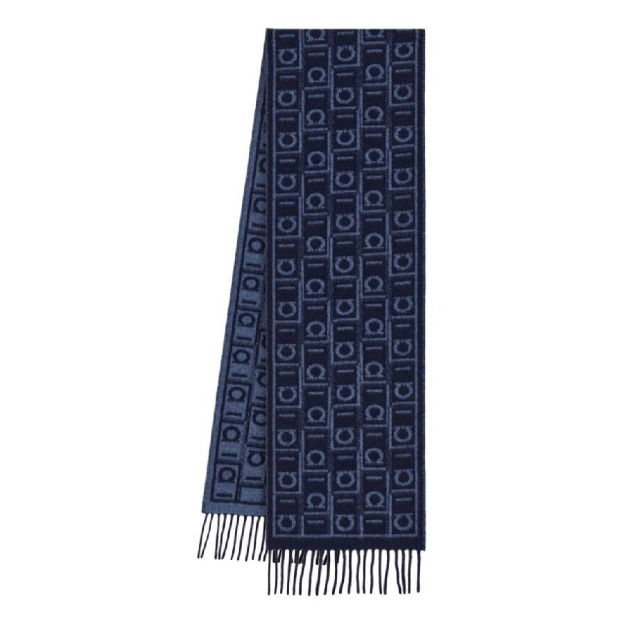 Gancini Reversible Cashmere Blend Scarf