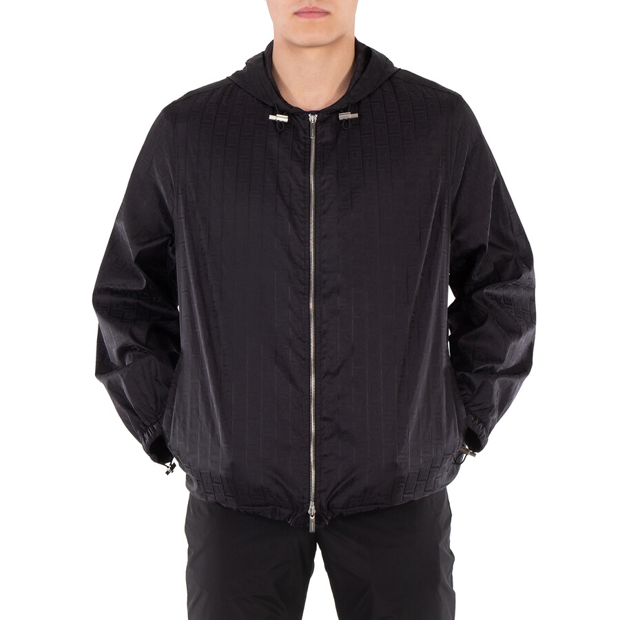 Gancini-Jacquard Rain Jacket