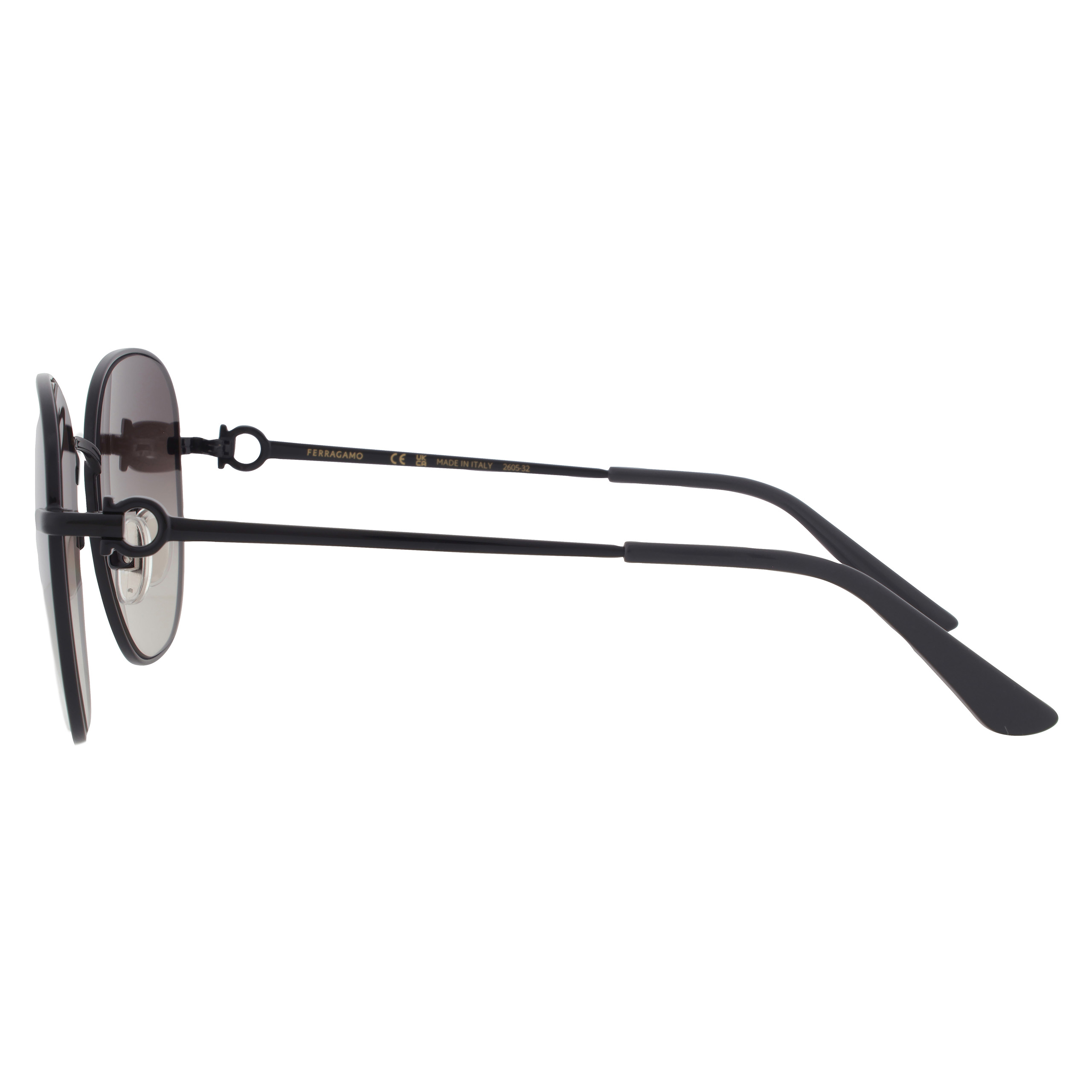 SALVATORE FERRAGAMO 그레이 그라데이션 스퀘어 선글라스 SF210SK 001 58