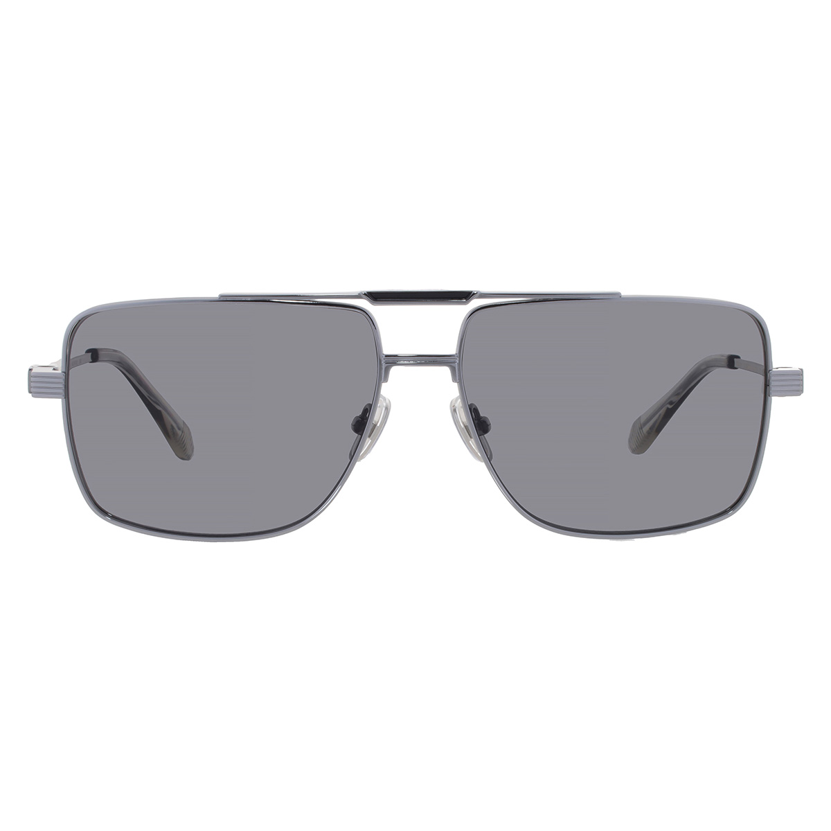 Ferragamo Grey Navigator Titanium Men's Sunglasses SF318SP 021 60