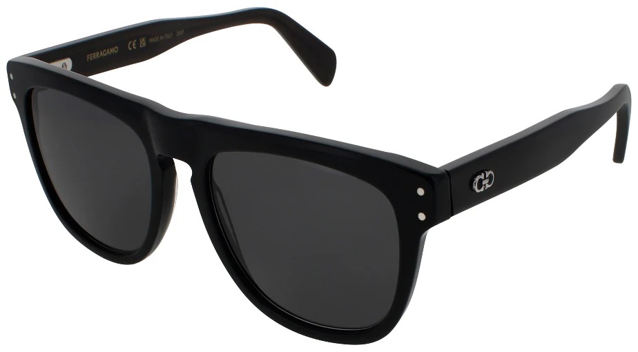 Ferragamo Grey Square Men's Sunglasses SF1111SCP 001 55