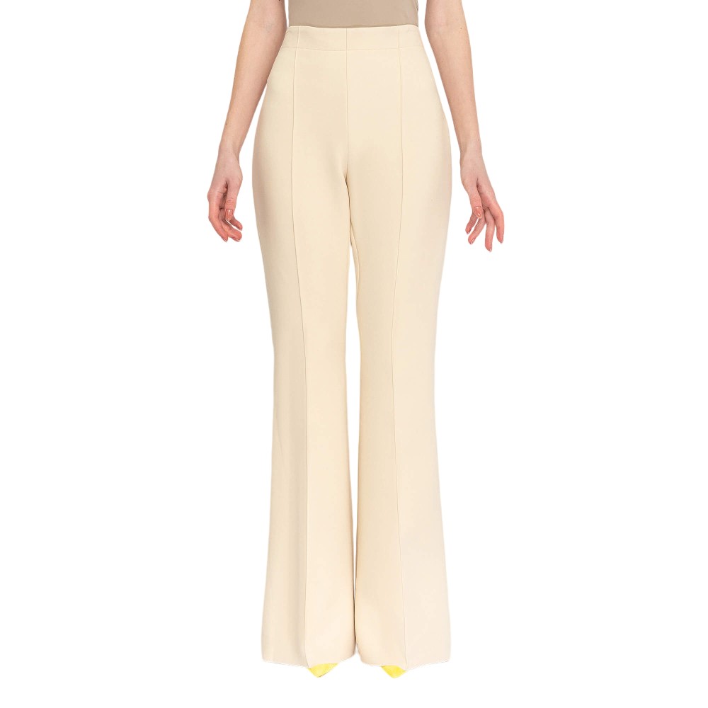 Ferragamo High-waist Flared Trousers In Neutral