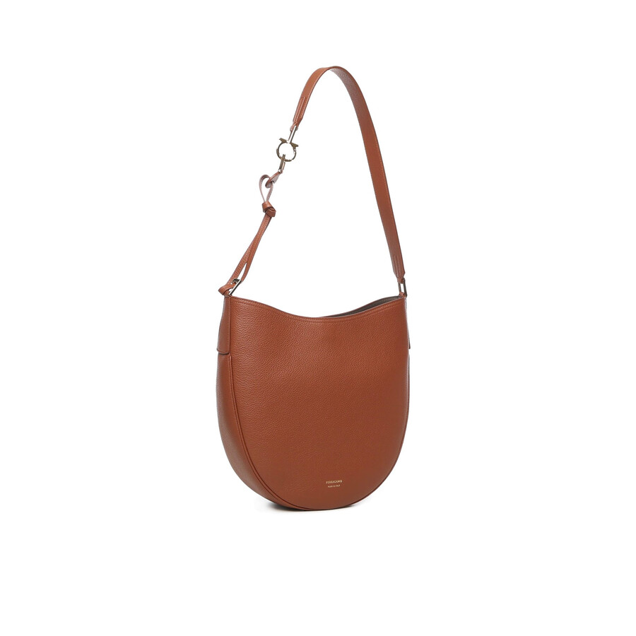 Ferragamo Hobo Bag (m) In Brown