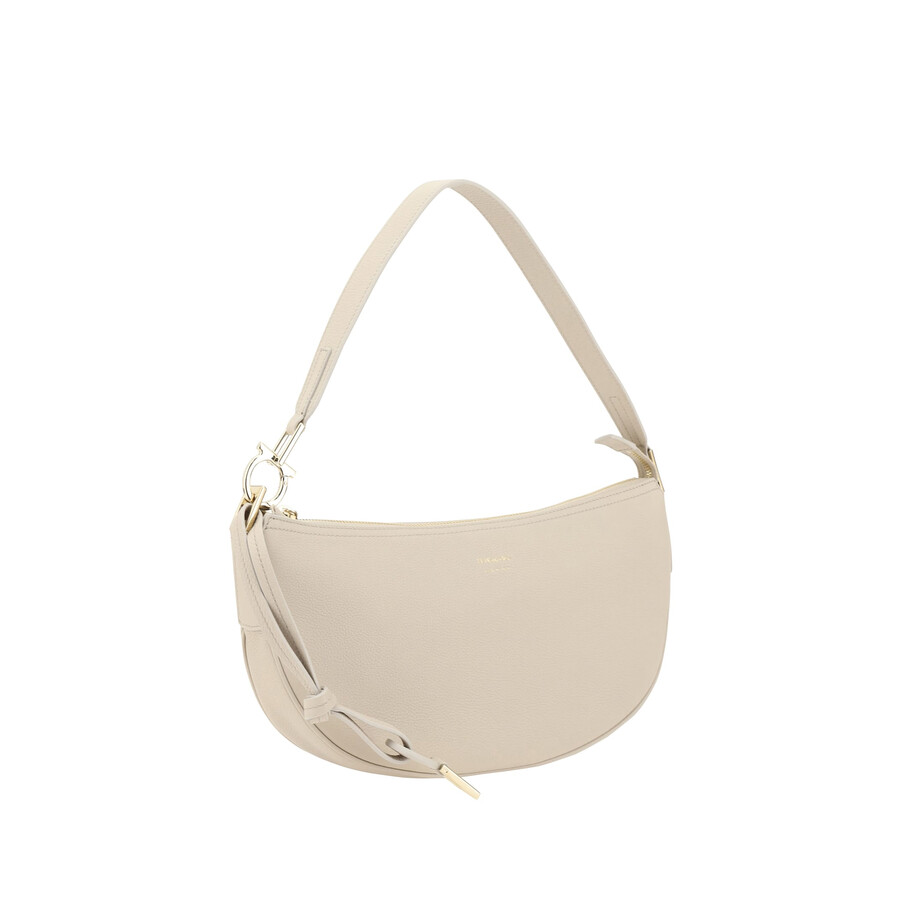Ferragamo Hobo Shoulder Bag In Neutral