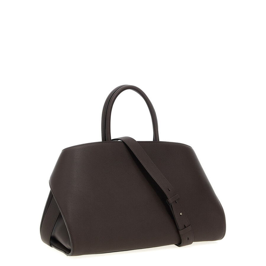 Ferragamo Hug M Leather Tote Bag Salvatore In Black