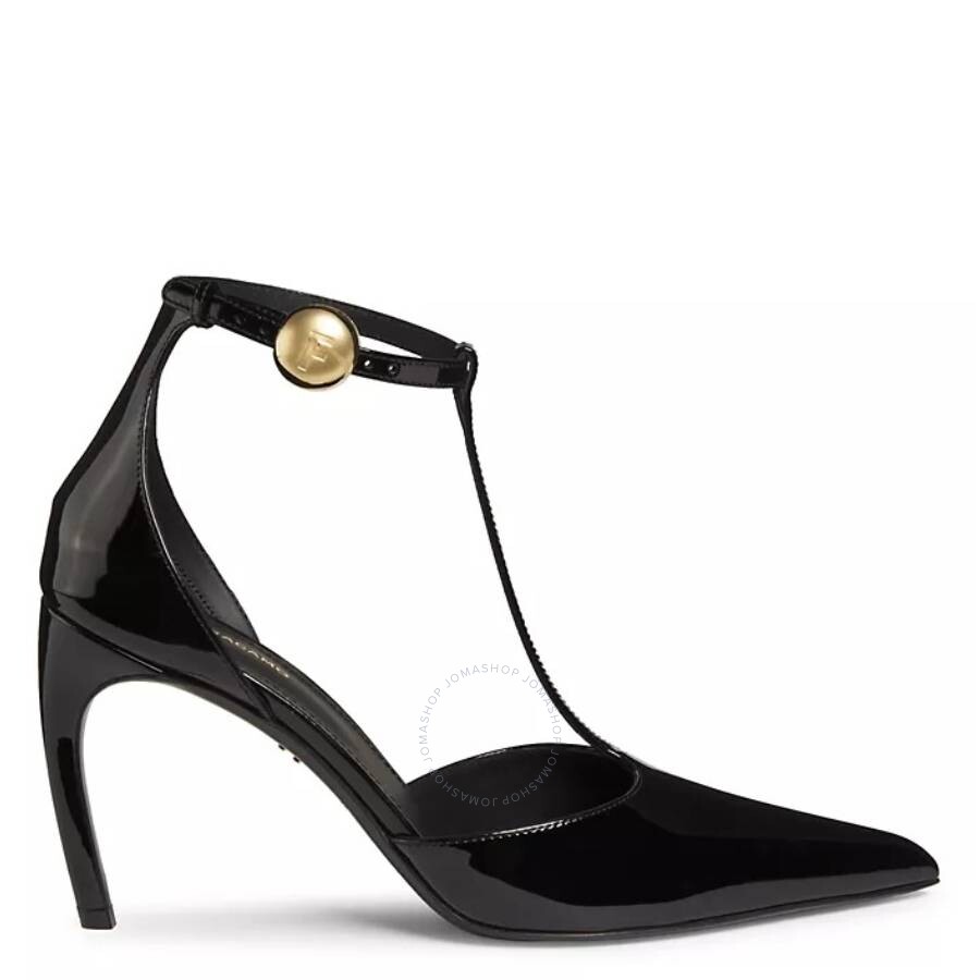 Ferragamo PUMPS&HEELS WOMAN ARLENE 85 T Ferragamo Odette 85 mm Patent Leather T-Strap Pumps, Size 10