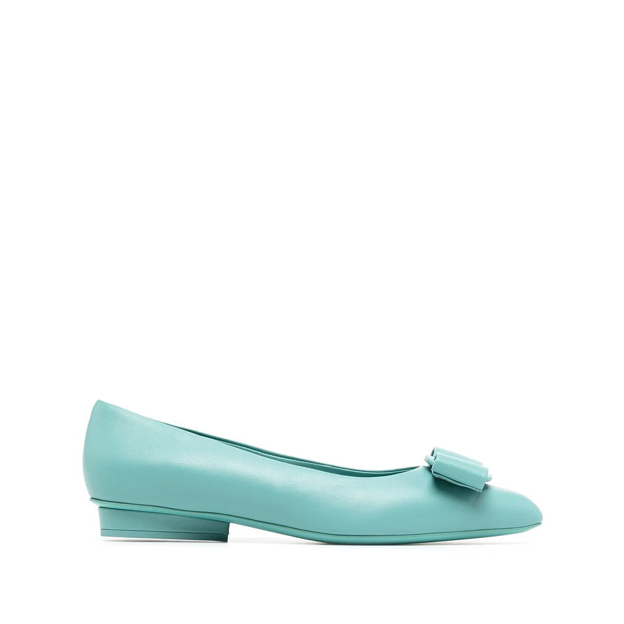 Ferragamo Ladies Blue Flats, US Size 5 01R252749543 - Shoes - Jomashop