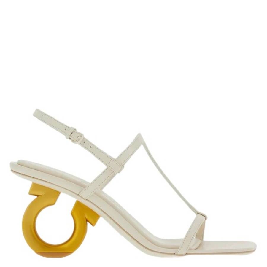 サンダル・ミュール FERRAGAMO SANDAL (01I1347730861C TESTADIMORO) Ferragamo Ladies Gancini Ankle Strap Sandal, Size 9.5 C