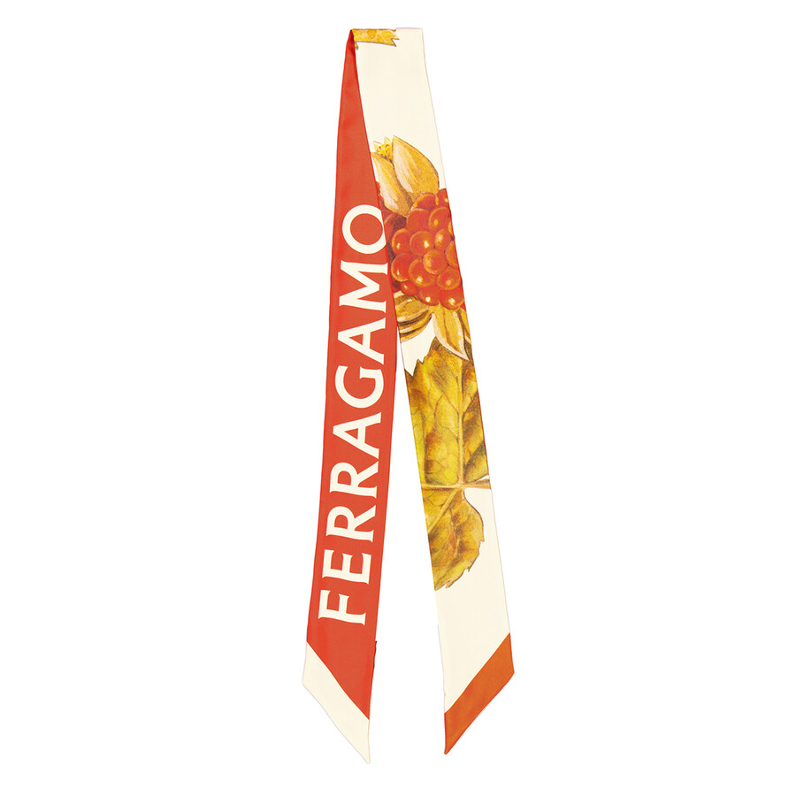 マフラー・ストール FERRAGAMO SILK BANDEAU Day & Night print silk bandeau - Women | Ferragamo