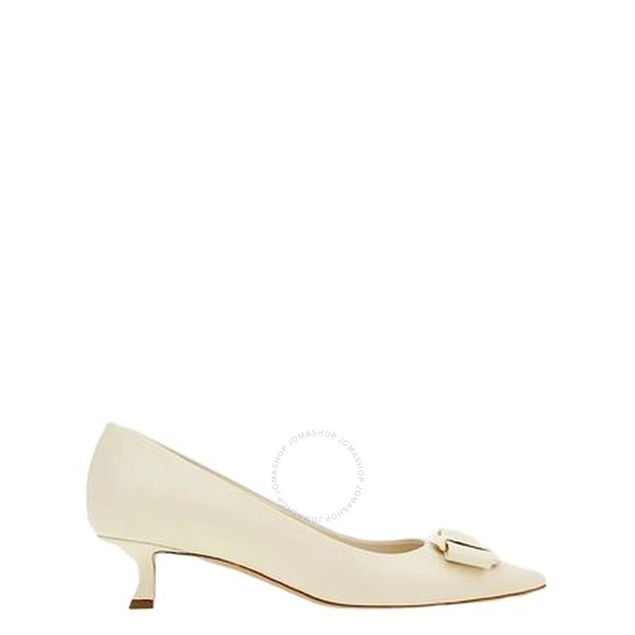 Ferragamo Zelma Court Shoes In White