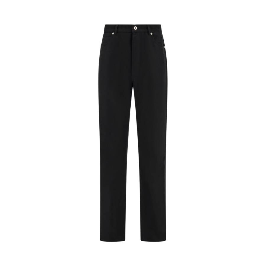 Leather Tab Cotton Moleskin Jeans