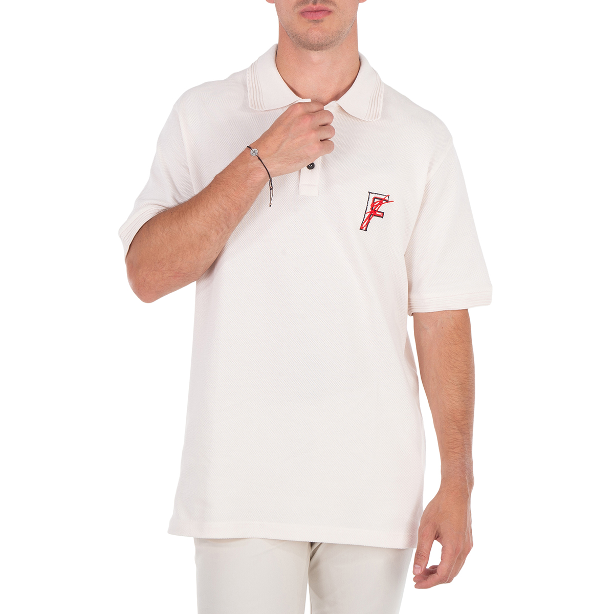 Ferragamo Logo Embroidered Polo Shirt, Size X-Large 122418 776273
