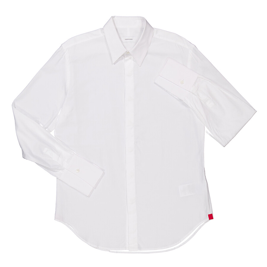 Logo Jacquard Long-Sleeved Sport Shirt
