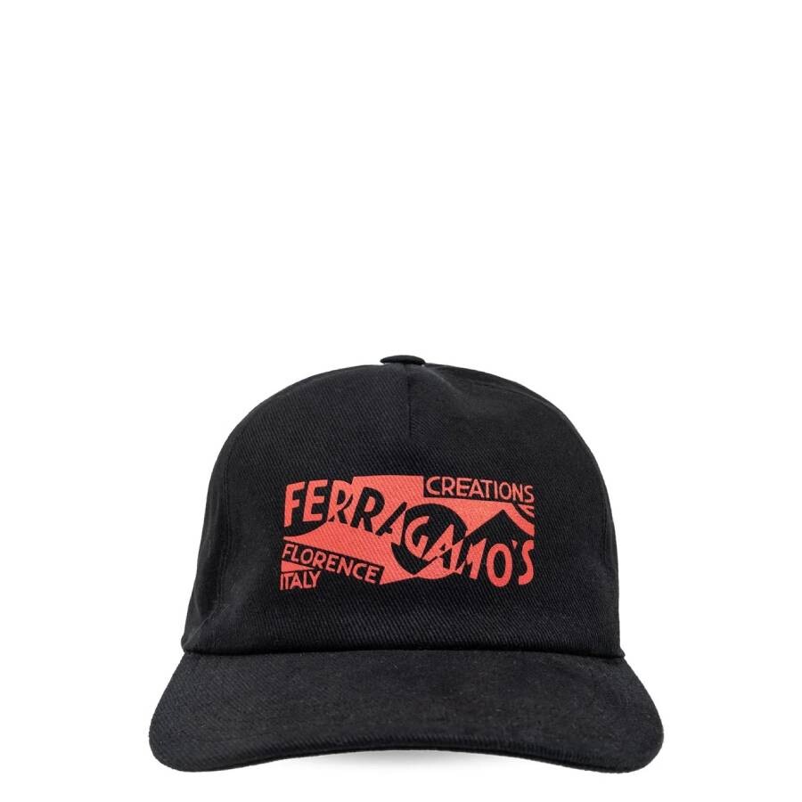 Logo Printed Cotton Baseball Cap, Size One Size