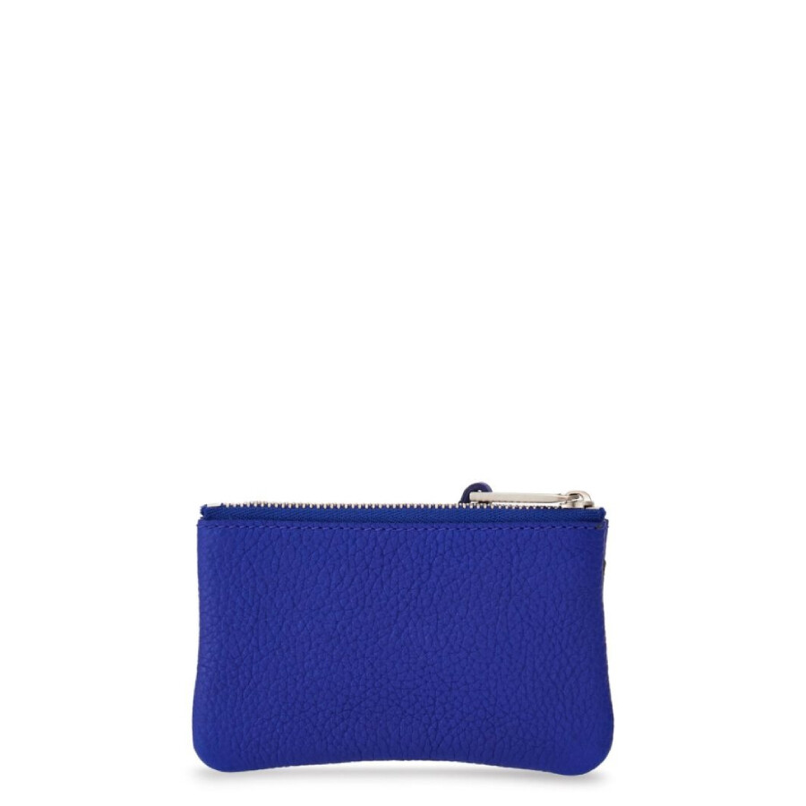 Ferragamo Logo Stamp Leather Cardholder In Blue