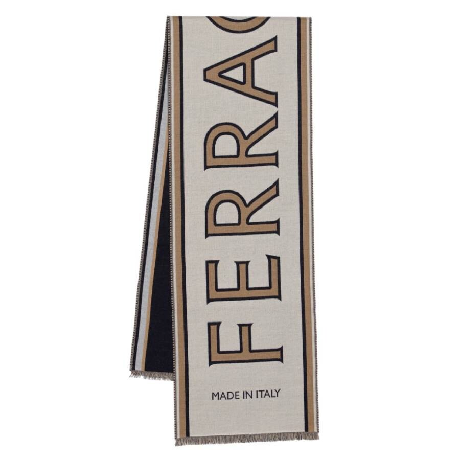 Maxi Logo Wool Scarf