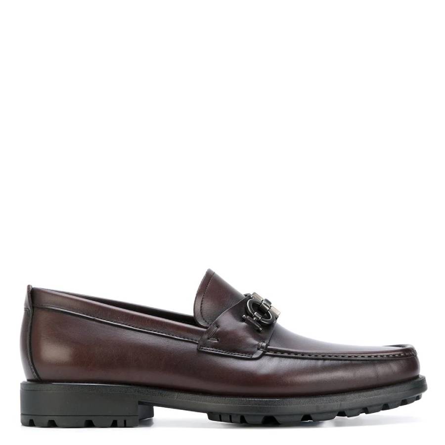 Salvatore Ferragamo Gancini Loafers Mens Size 9.5  2E Dark Brown Made In Italy Salvatore Ferragamo | Shoes | Salvatore Ferragamo Gancini  main image 4