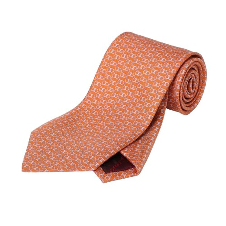 Men's Gancini Print Silk Tie