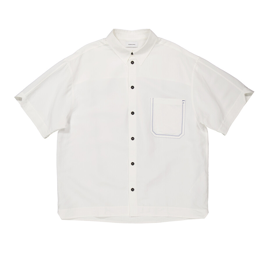 Men's Short-Sleeve Shirt in White