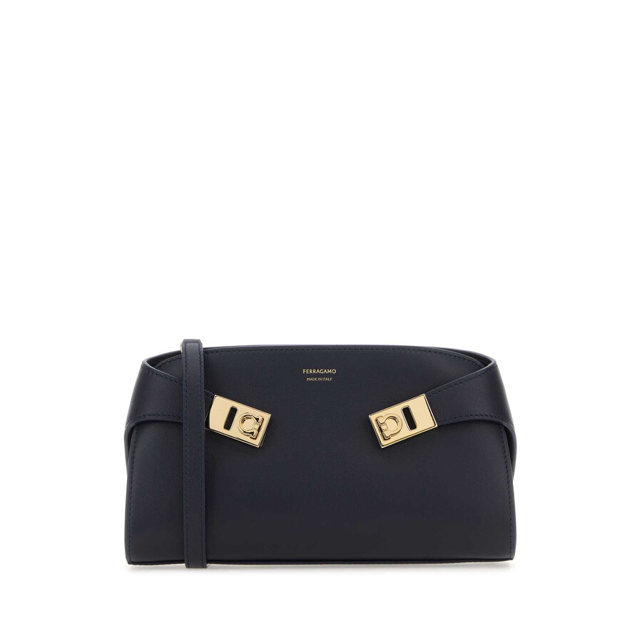 Ferragamo Midnight Blue Leather Crossbody Bag
