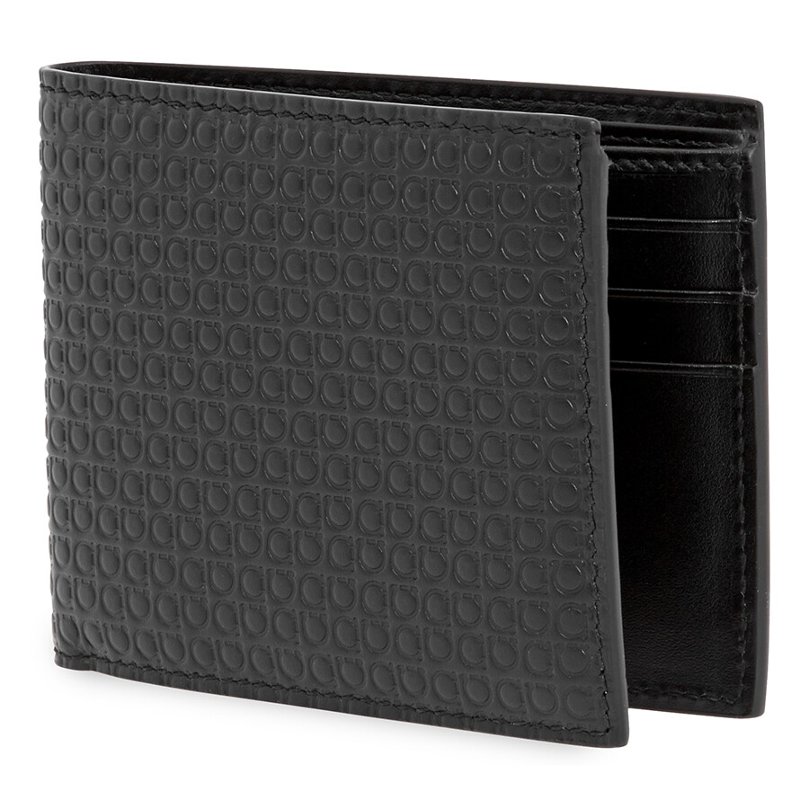 Ferragamo Mini Gancini Wallet Black 66a508 714552 In Black