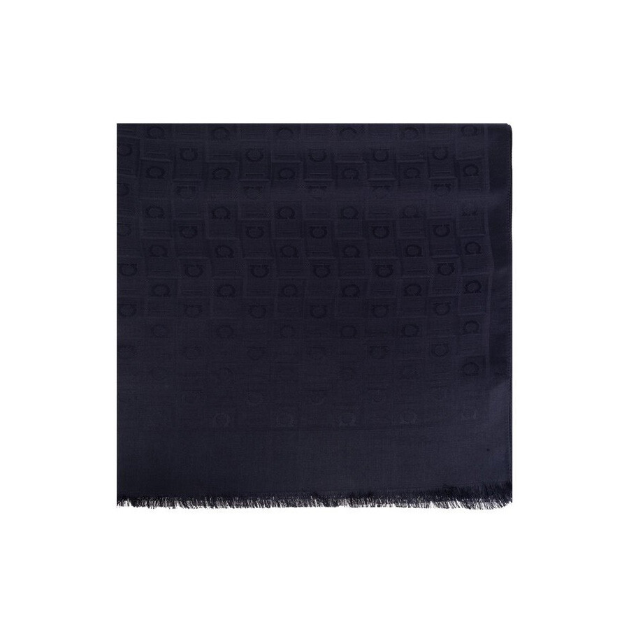 Ferragamo Logo Scarf In Black