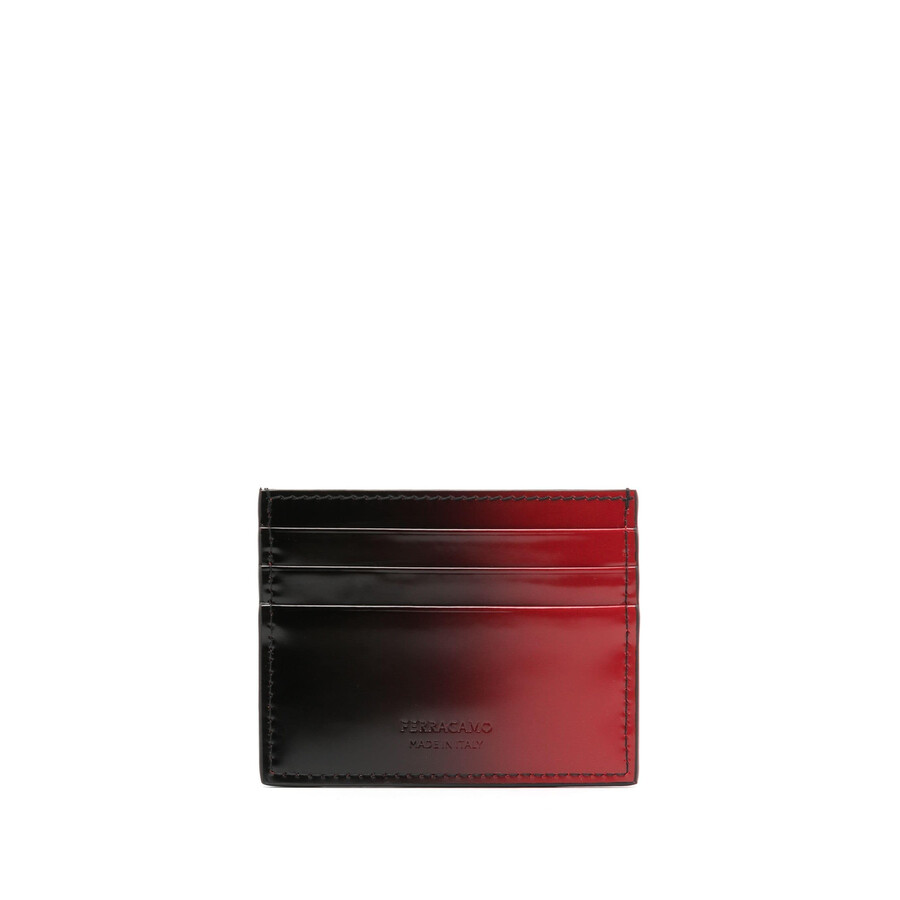 Ferragamo Ombre-effect Leather Card Holder