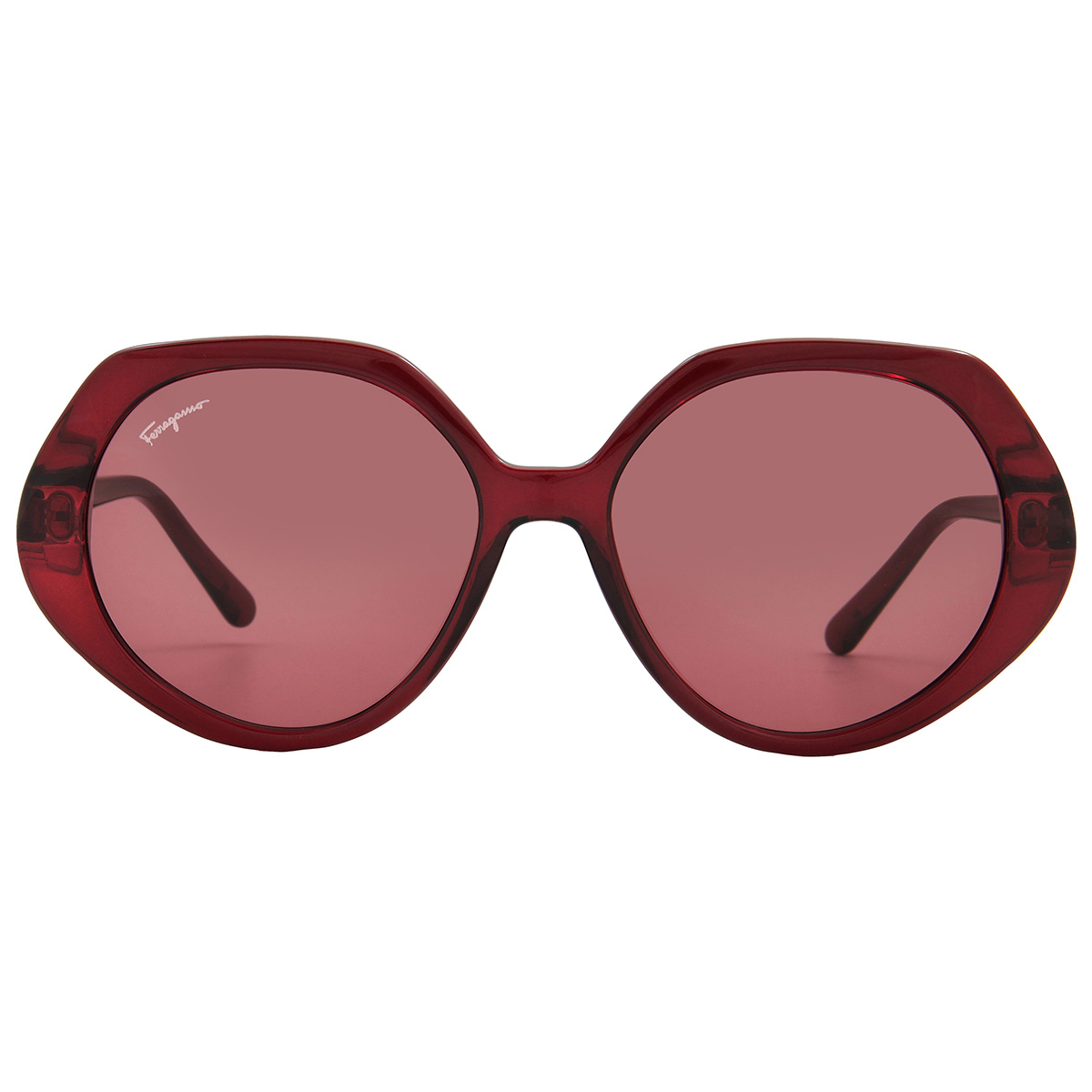 Ferragamo Red Geometric Ladies Sunglasses SF1084S 612 58  display picture 1