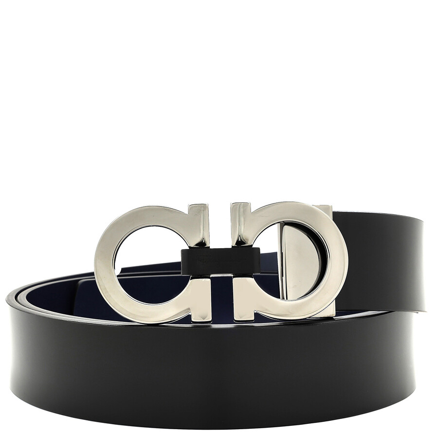 Ferragamo Reversible And Adjustable Gancini Belt, Size 105
