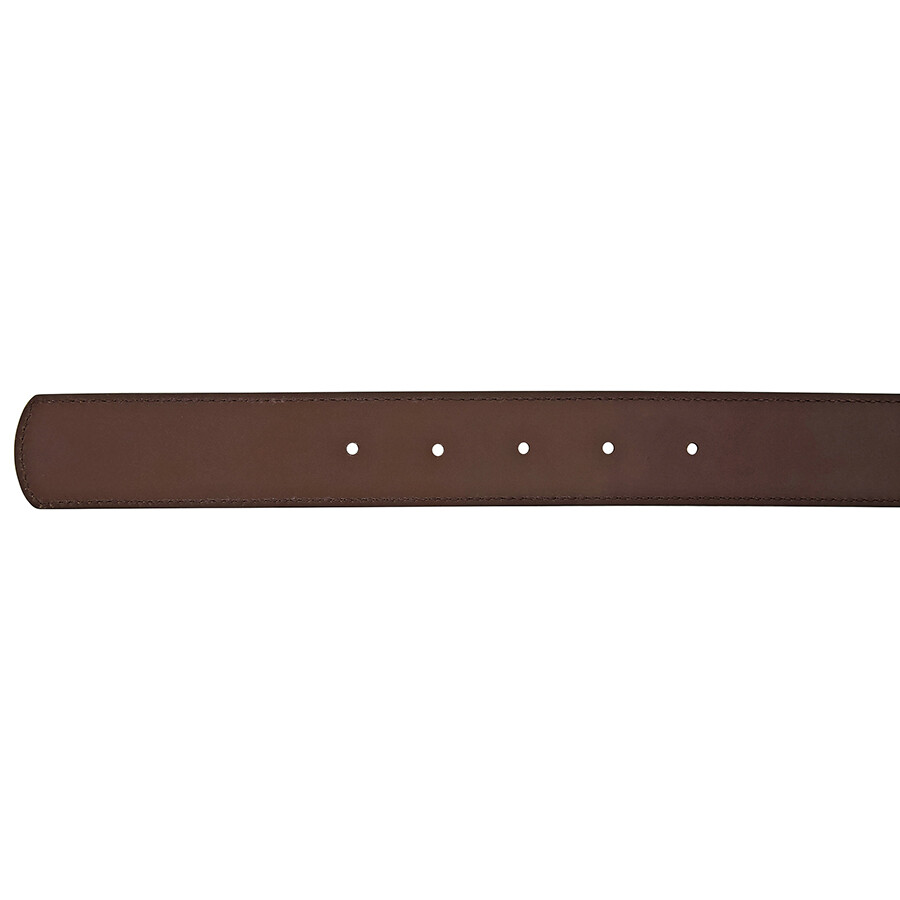 Ferragamo Reversible Leather Gancini Belt In Black