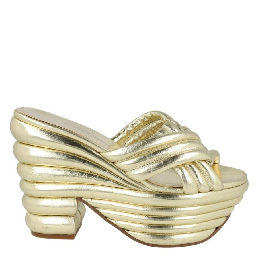 Ferragamo Rey Sculptural Platform Sandals